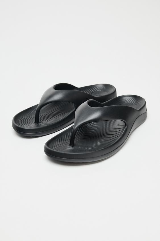THONG SANDALS Black Pink | Zara UK