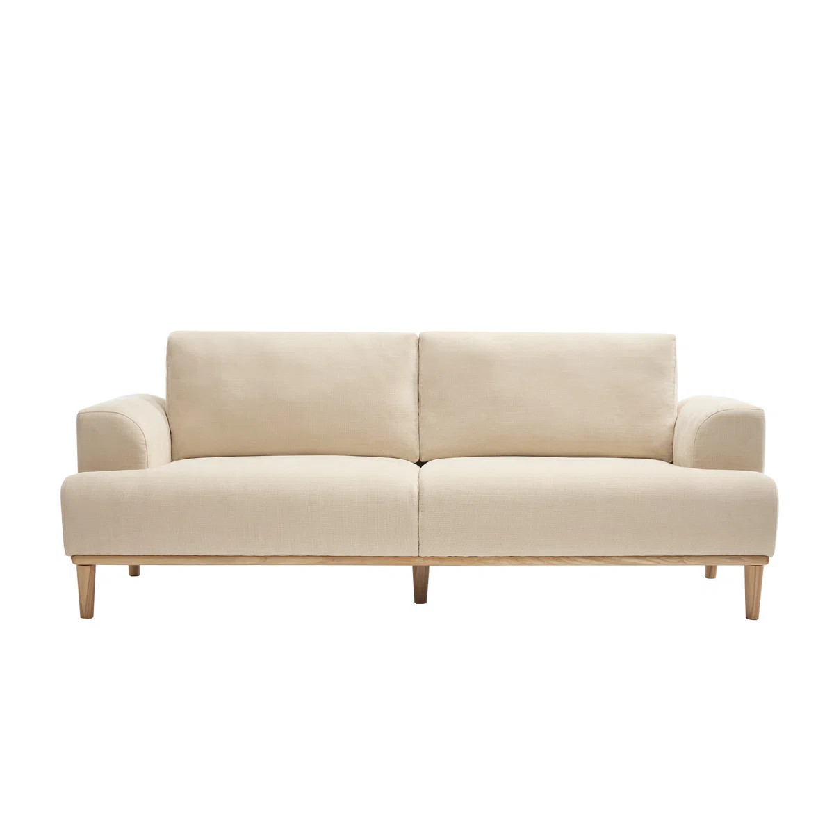 George Oliver 83.85" Modern Sofa Chenille Wooden Upholstered Couch & Reviews | Wayfair | Wayfair North America