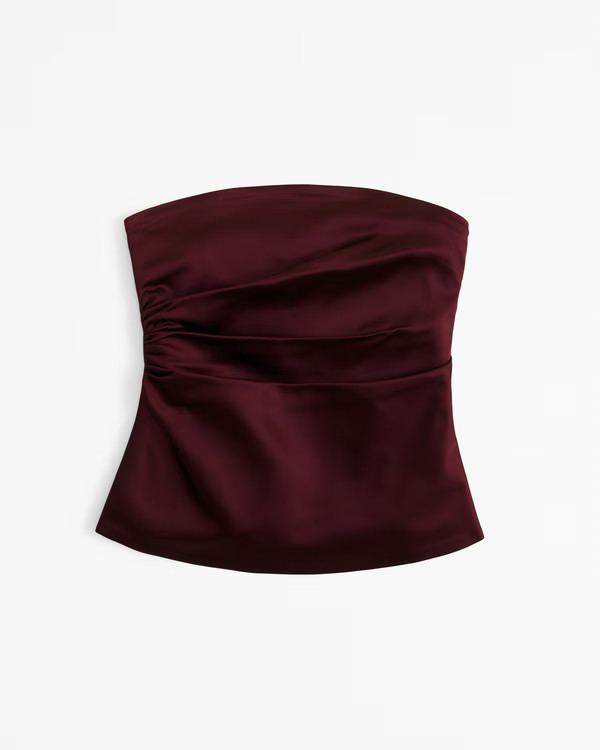 Women's Long-Length Satin Tube Top | Women's 25% Off Select Styles | Abercrombie.com | Abercrombie & Fitch (US)