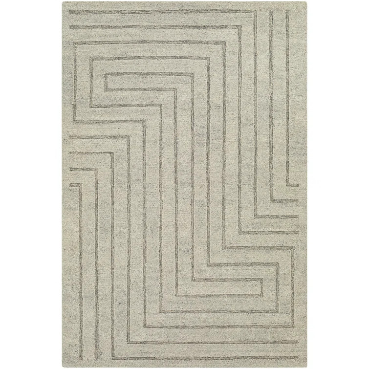 Rafferty Handmade Wool Gray/Taupe Rug | Wayfair North America