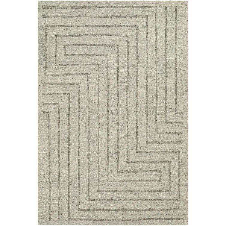 Rafferty Handmade Wool Gray/Taupe Rug | Wayfair North America