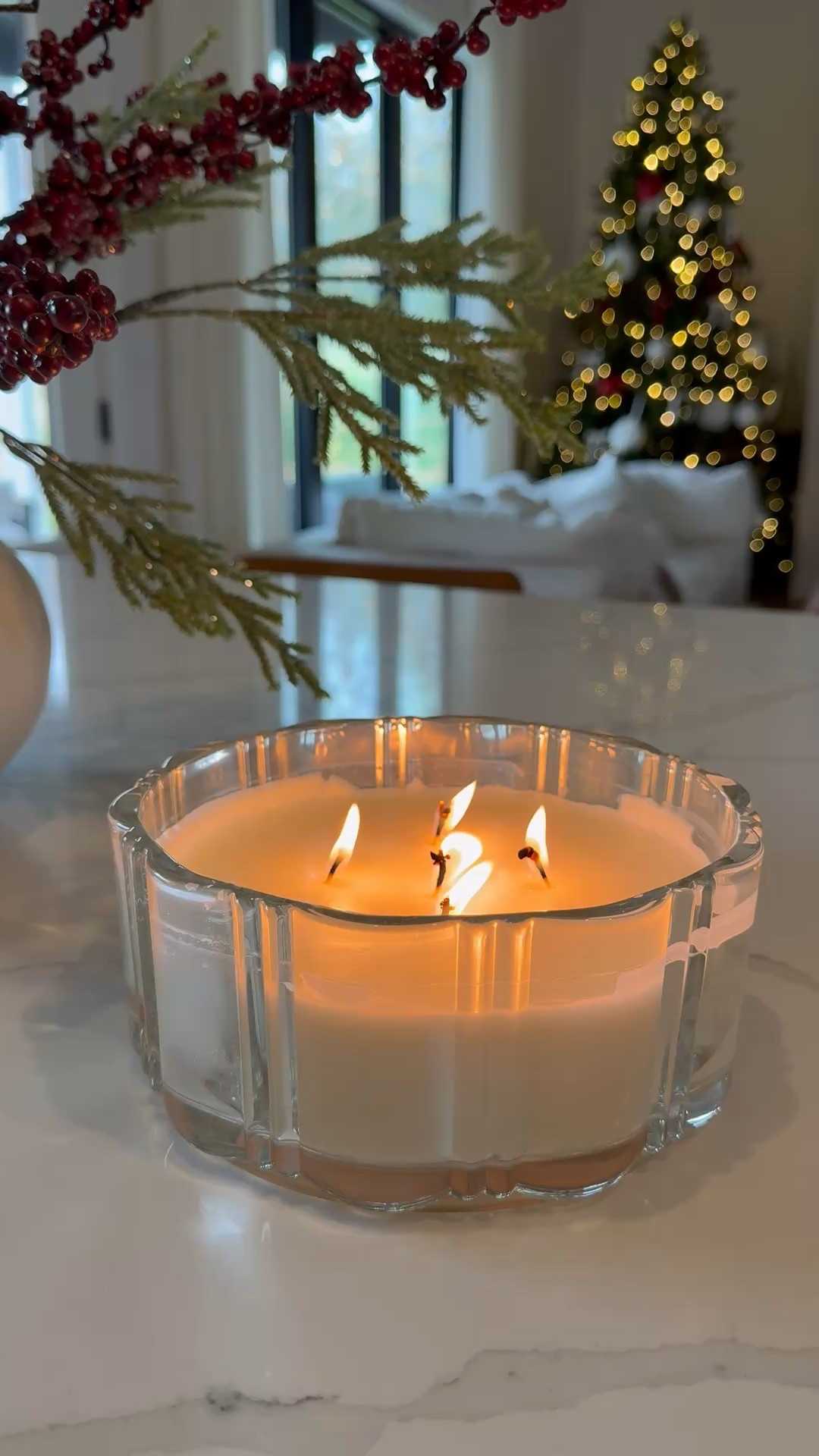 The most holiday-smelling candle! This scent is so good and just fills the house with Christmas smells. I’m a little sad the jar is clear - I would have loved it in a more festive color but it’s ok! Maybe I’ll add a bow! 



#LTKSeasonal #LTKHome #LTKHoliday