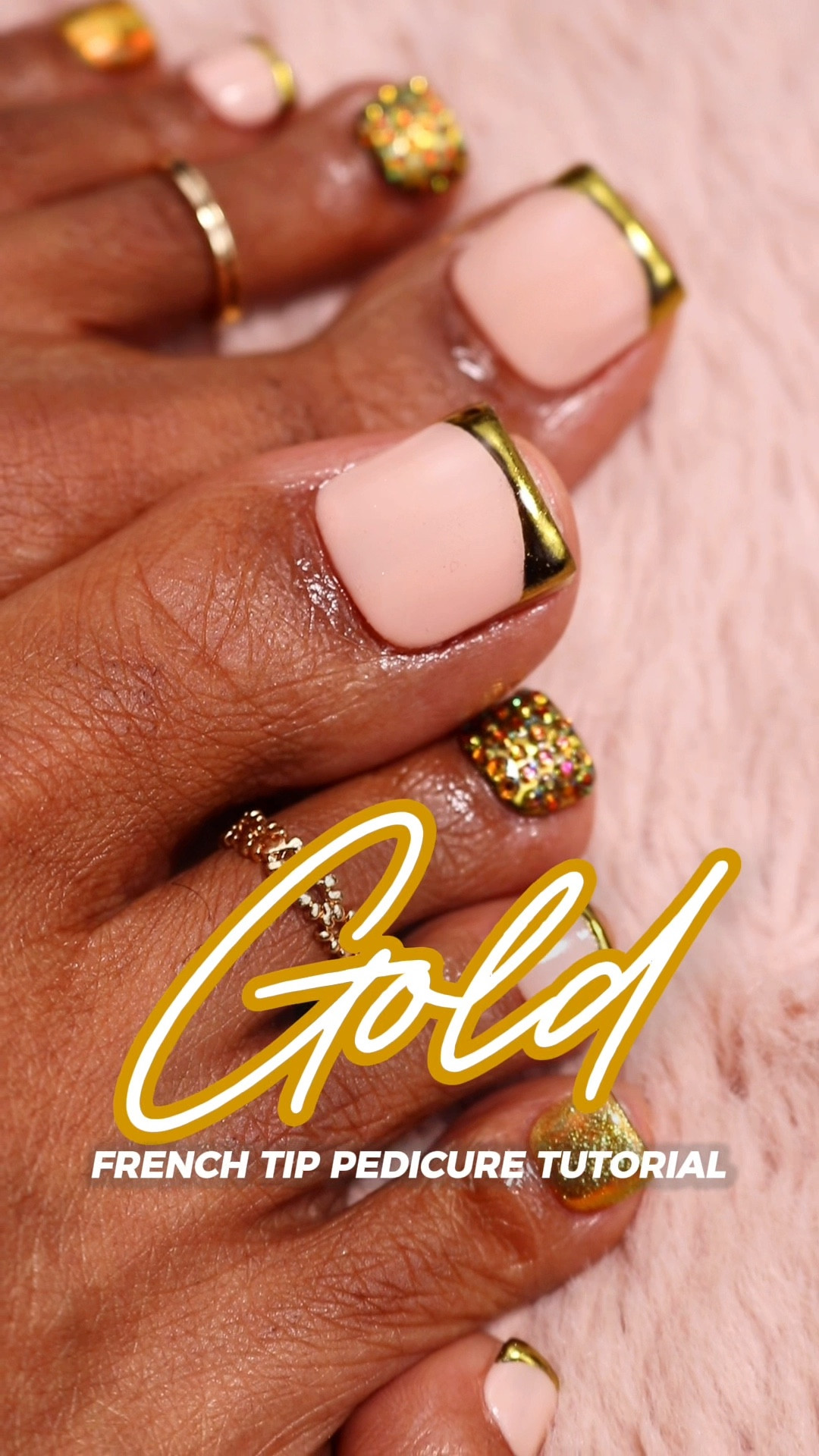 #AD it’s sandal season, but are your toes ready? If you’re skipping the salon pedicures to save money this summer, I got you! 

Here’s how I made these gold French tip press on toenails, using the sharp square pre-etched toenail tips Novo Ovo sent me ✨

Of course, since I’m extra, I had to add some rhinestones, and chrome powder lol. I love how these summer nails came out!#LTKSummerEdit 

#LTKSeasonal #LTKBeauty