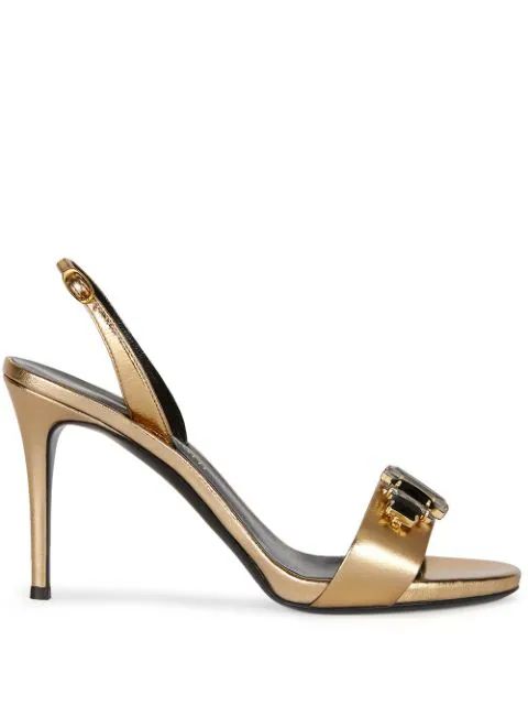 gemstone embellished stiletto sandals | Farfetch (CA)