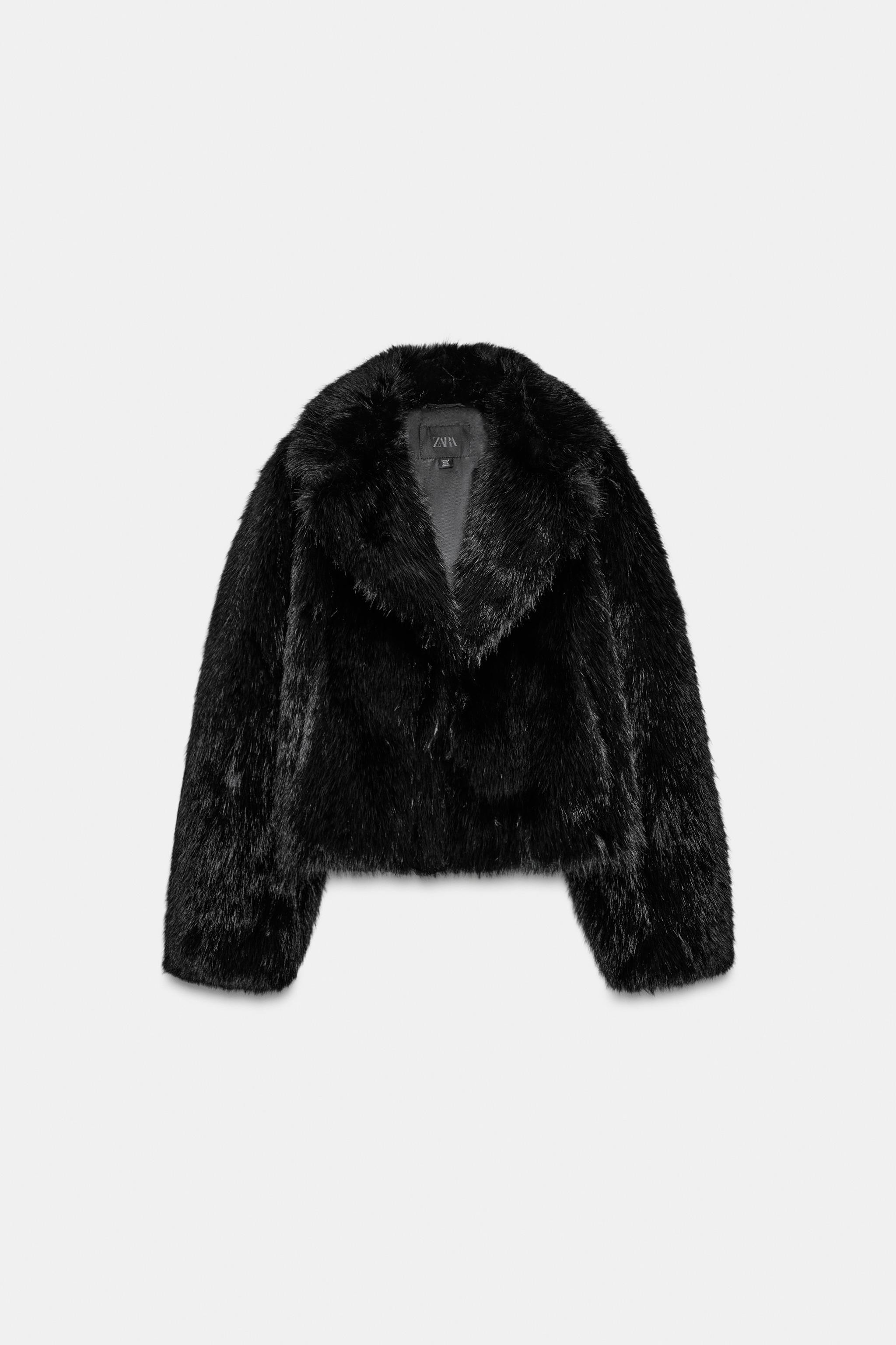 SHORT FAUX FUR COAT | Zara US