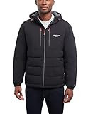 London Fog Hooded Puffer, Black, L | Amazon (US)