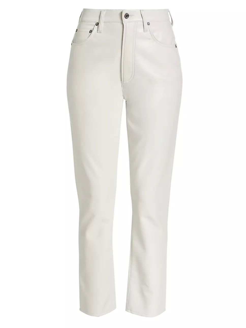 Riley Ankle-Crop Leather-Blend Pants | Saks Fifth Avenue