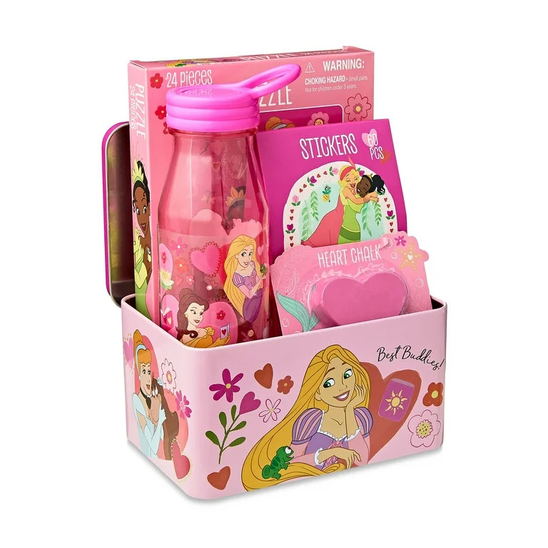 Disney Princess Tin Box Valentines Gift Set | Walmart (US)