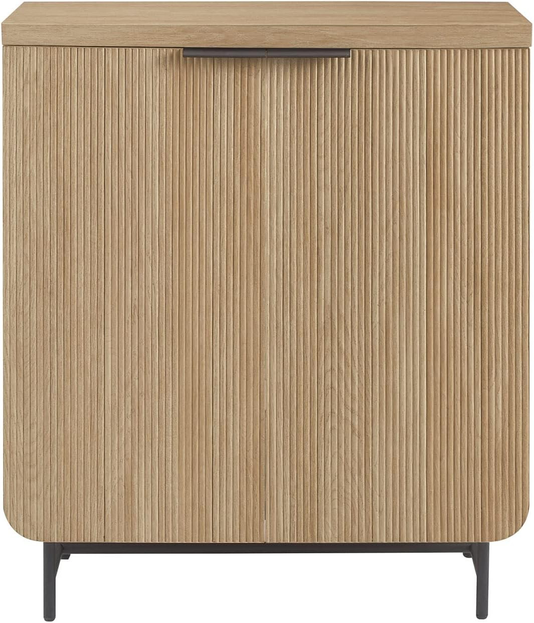 Walker Edison Lowen Contemporary Fluted-Door Accent Cabinet 32 Inch Coastal Oak | Amazon (US)