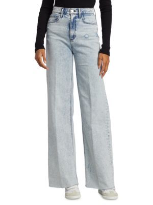 The Mia Straight Leg Raw Hem Jeans | Saks Fifth Avenue OFF 5TH