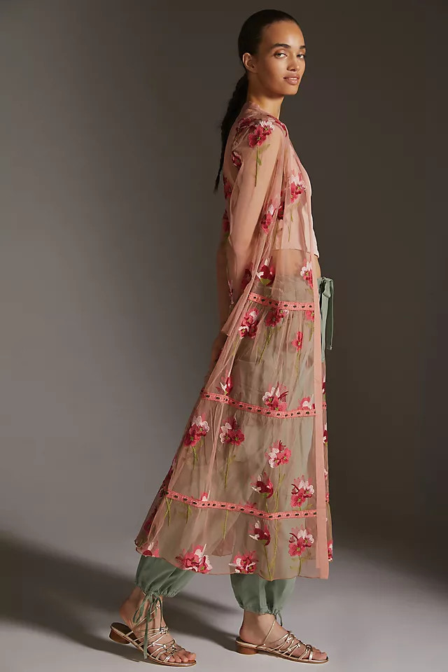 Bl-nk Pink Tulle Kimono | Anthropologie (UK)