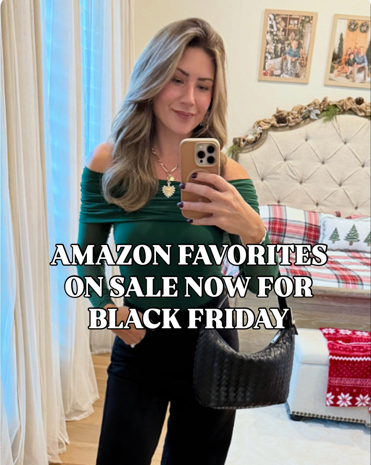 Amazon fashion & beauty favorites on sale for black friday! ✨🎄 holiday outfits, skincare must-haves and closet staples I wear all winter long! 🫶🏼

Sizing - 5’4, 137lbs 
Green bodysuit: small
Gold skirt: small
Red floral dress: medium
Joggers & pullovers: small
Cable knit sweater & black skirt: small

#amazonblackfriday #blackfridaydeals #amazonholidayoutfits #amazonstyle #amazonfashion #cyberweek #blackfridaysale #amazondeals #amazonholiday #amazonoutfits #amazonfinds #momstyle #giftsforher #christmasgiftsforher #giftideas #holidayoutfits #holidayoutfitideas #christmasoutfit #amazonbeauty #amazonfavorites #favoritethingsparty #blackfriday 

#LTKGiftGuide #LTKHoliday #LTKCyberWeek