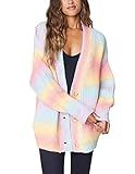 [BLANKNYC] Womens Womens Pastel Multicolor Oversized Cardigan, Comfortable & Casual Sweater | Amazon (US)