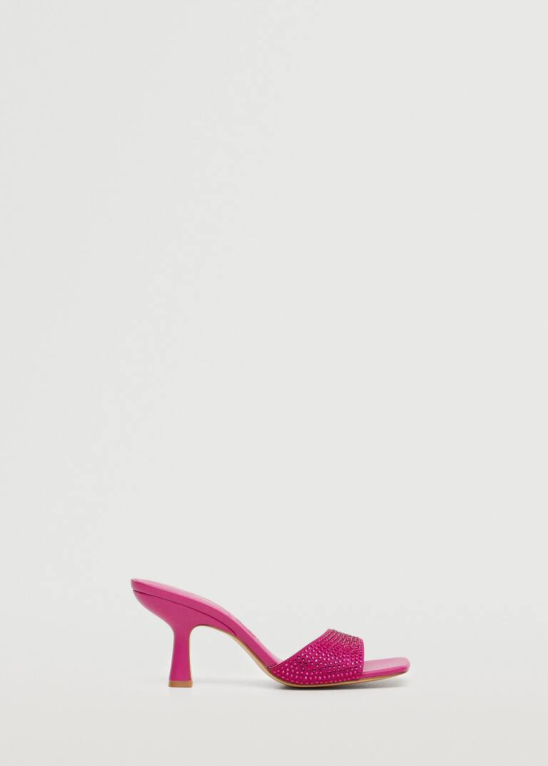 Glitter high-heeled sandals | MANGO (UK)