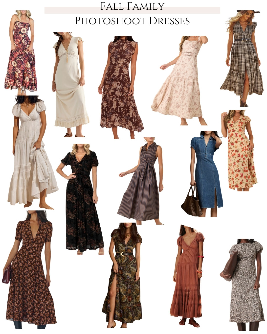 Fall family photoshoot dresses, fall dress, fall photo, fall photoshoot, floral dress, neutral dress, fall color dress, family photos, fall family photos, short sleeve dresses  

 #LTKmomlife #LTKOver40