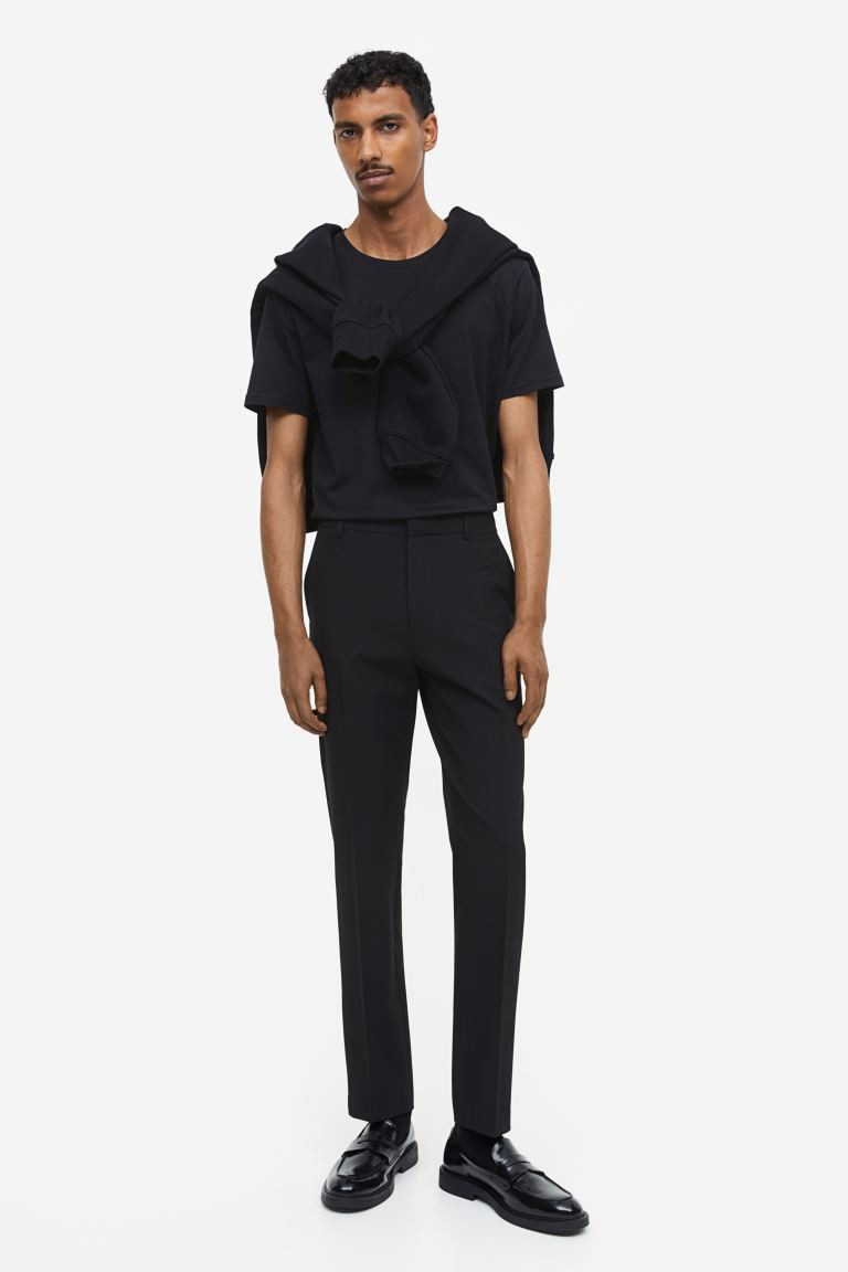 Slim Fit Pants - Black - Men | H&M US | H&M (US + CA)