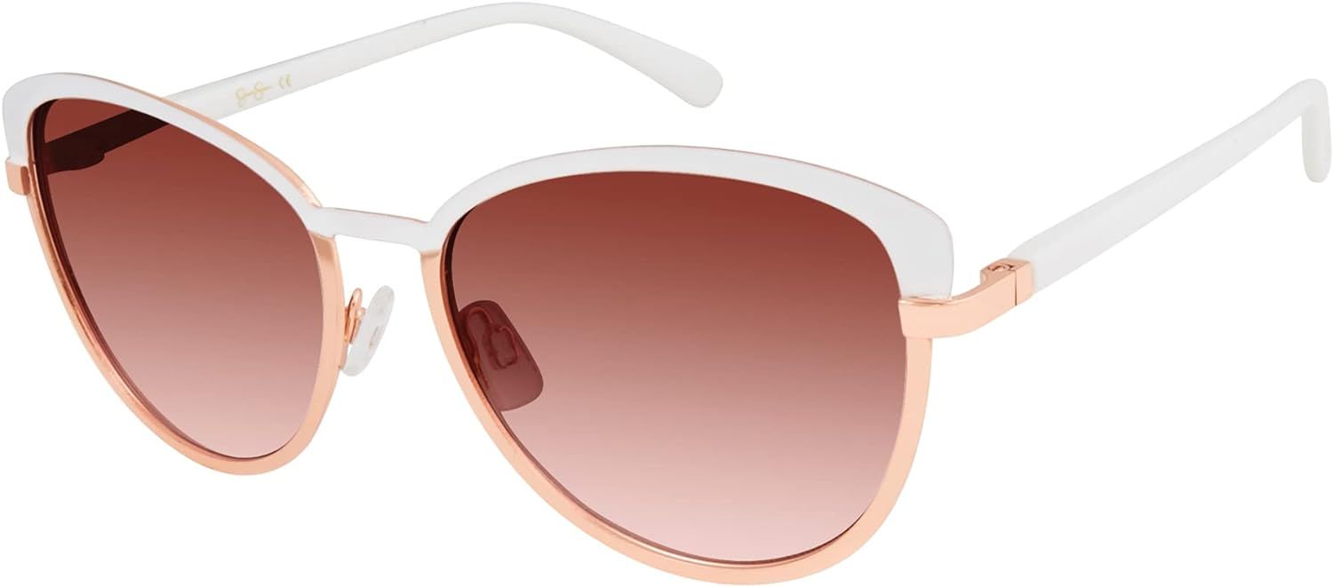 J5316 Sleek Women's Metal Cat Eye Sunglasses with 100% UV Protection. Glam Gifts for Her | Amazon (US)