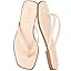Flip Flops for Women Square Toe Flat Sandals for Women Comfortable Thong Sandals Leather Flip Flo... | Amazon (US)