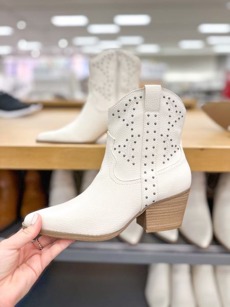 New cowboy boots at Target! The studs on these are too cute! Also available in black! 

#LTKshoecrush #LTKFind #LTKstyletip