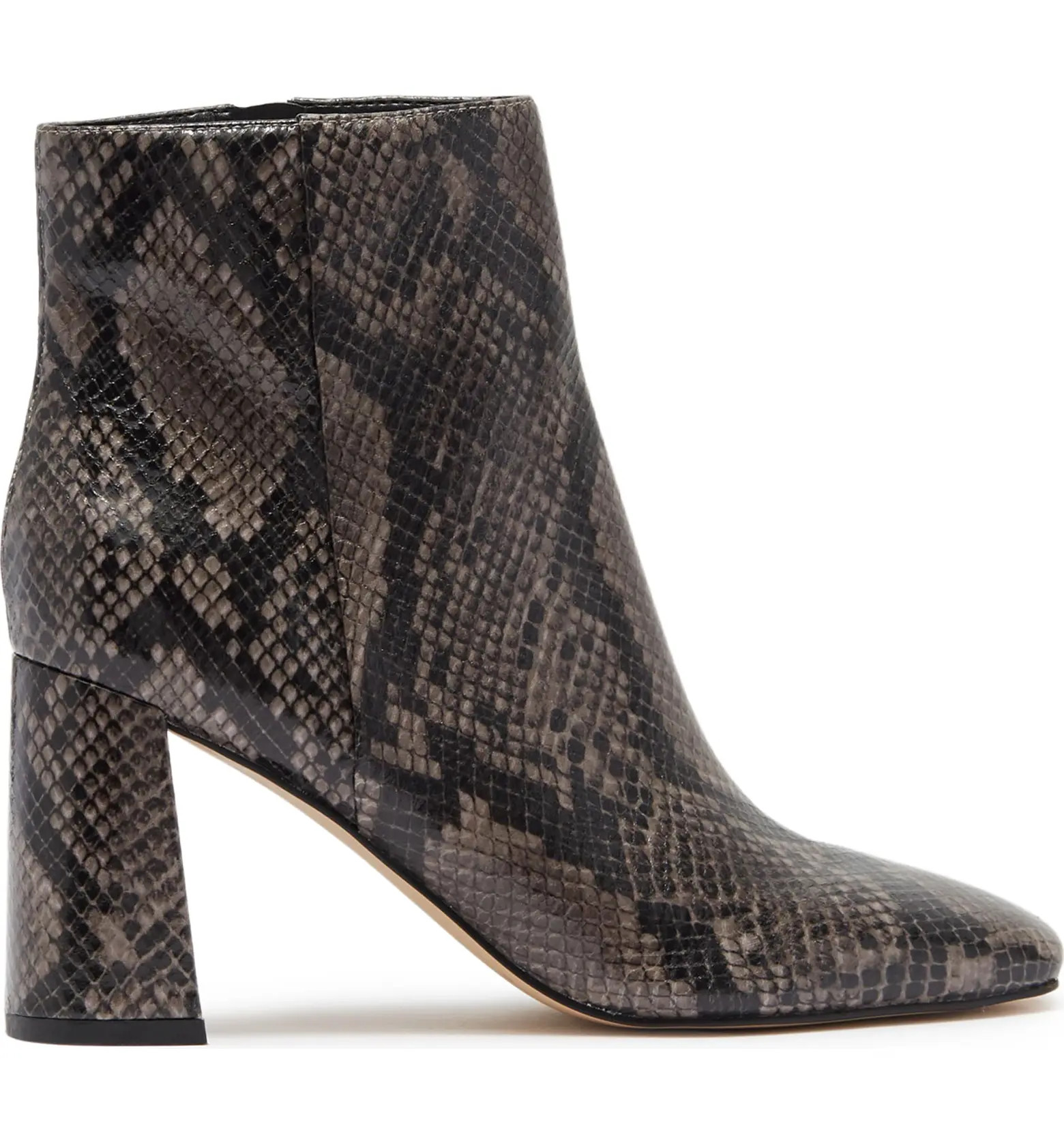 Snakeskin Embossed Block Heel Bootie | Nordstrom Rack