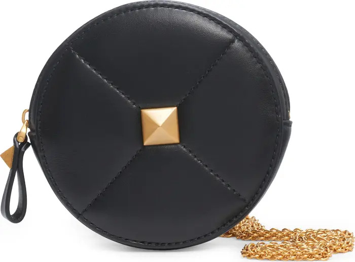 Roman Stud Leather Round Crossbody Bag | Nordstrom