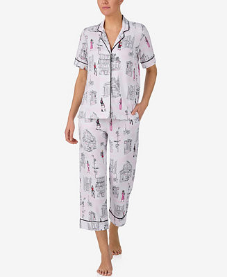 DKNY Women's Sleepwear Short-Sleeve Notch Collar, 2-Piece Set - Macy's | Macy's
