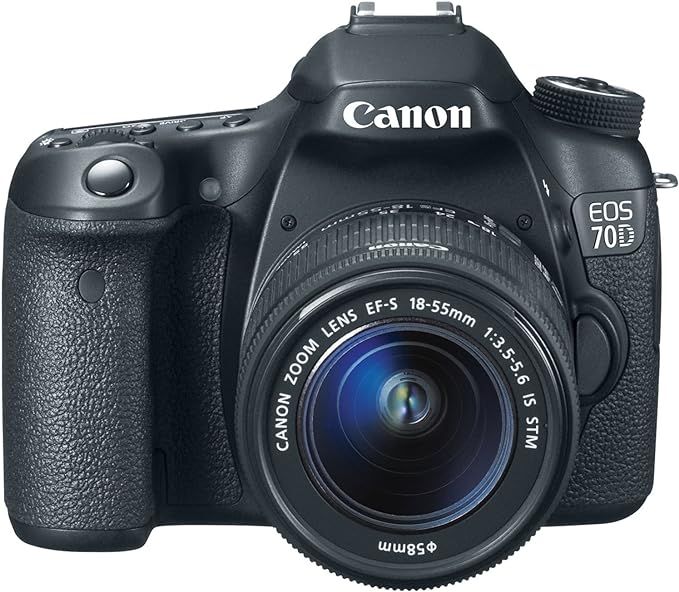 Canon EOS 70D Digital SLR Camera with 18-55mm STM Lens | Amazon (US)