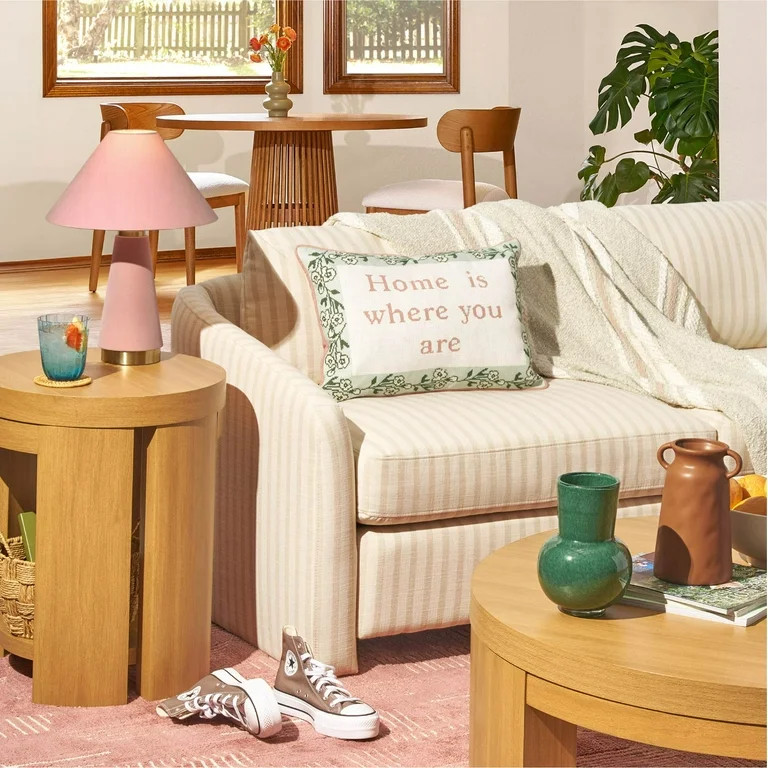 Beautiful Thyme Green Mottled Glass Vase by Drew Barrymore, 8.35" H | Walmart (US)