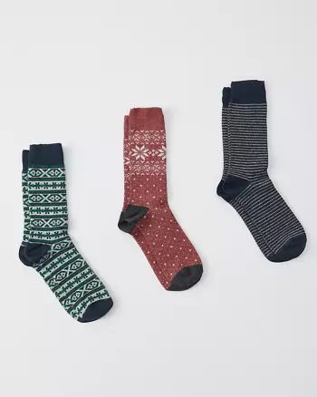 3-Pack Casual Socks | Abercrombie & Fitch US & UK