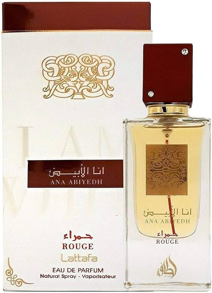 Lattafa Perfumes Ana Abiyedh Rouge Unisex EDP - Eau De Parfum 60ml(2 oz) I Saffron, Bitter Almond... | Amazon (US)
