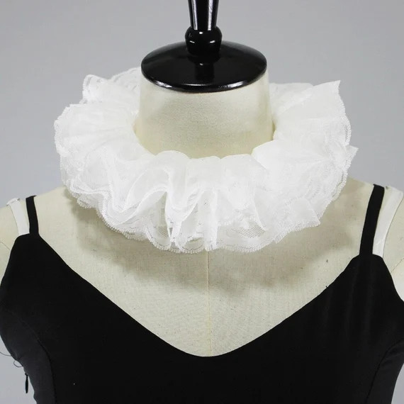 Fake Collar Bow Lace Decorative Collar Court Ruff Formal Dress - Etsy | Etsy (US)