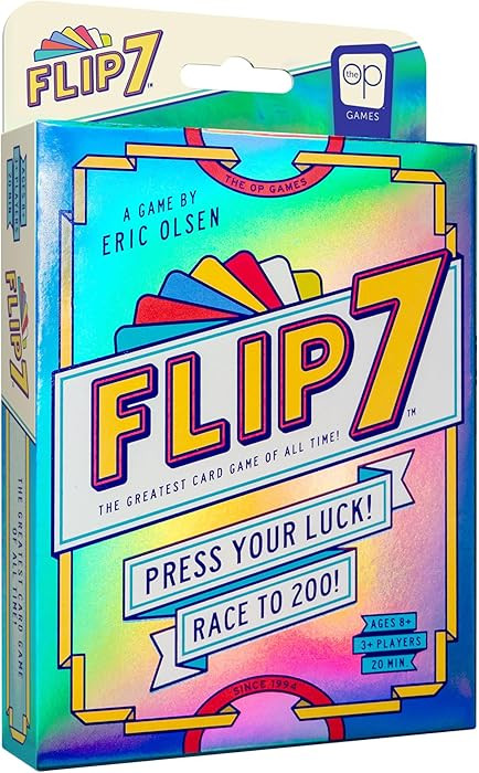 USAOPOLY Flip 7, The Ultimate Blend of Press Your Luck & Strategy, Fast-Paced Addictive Card Game... | Amazon (US)