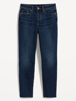 High-Waisted Button-Fly OG Straight Ankle Jeans | Old Navy (US)