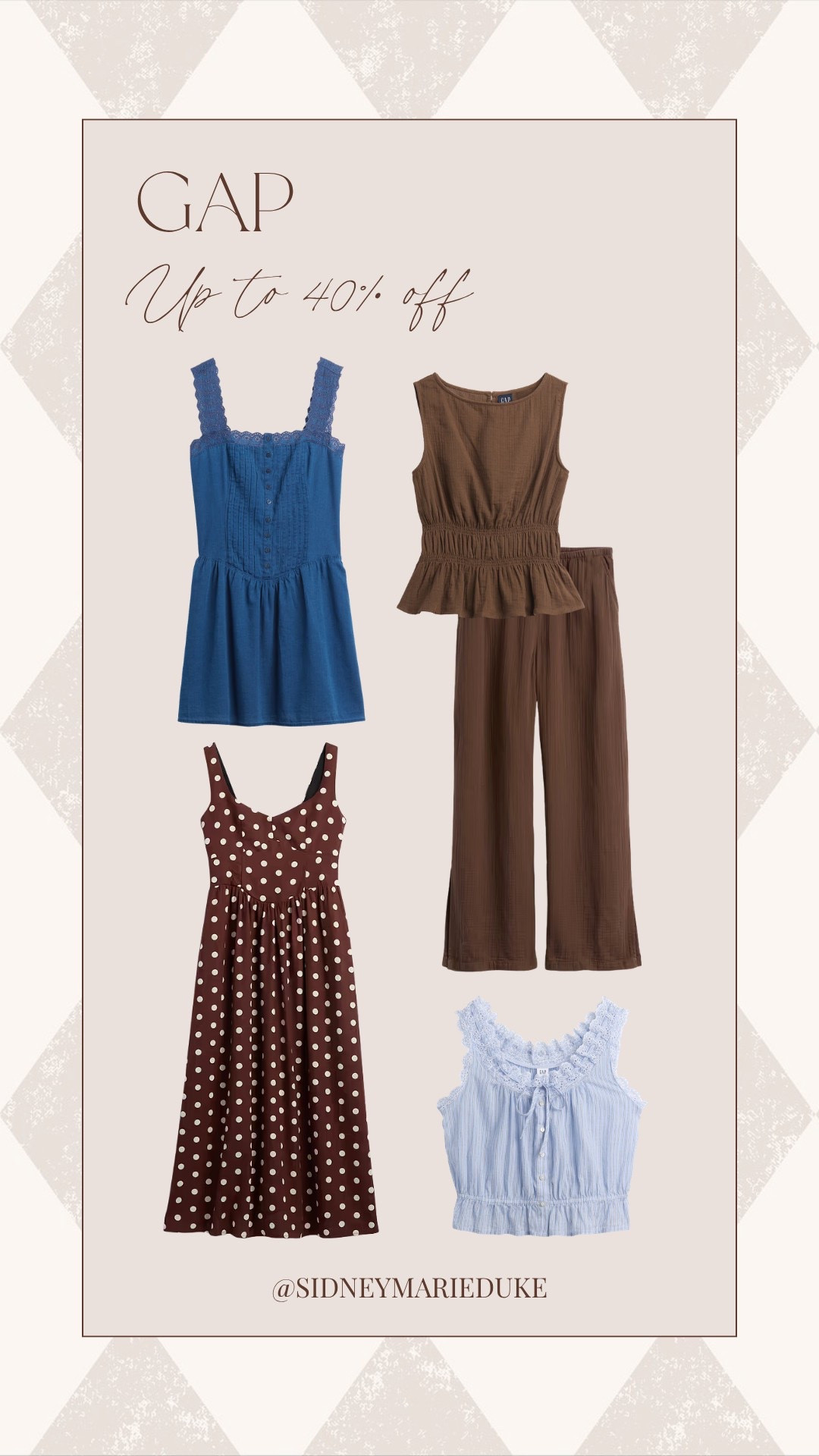 Gap is having a sale right now and they have so many good options!!🤎



Summer outfits, summer dresses, matching set, peplum, brown, blue, seasonal, maxi dress, mini dress, sidneymarieduke

#LTKSaleAlert #LTKootd #LTKSeasonal