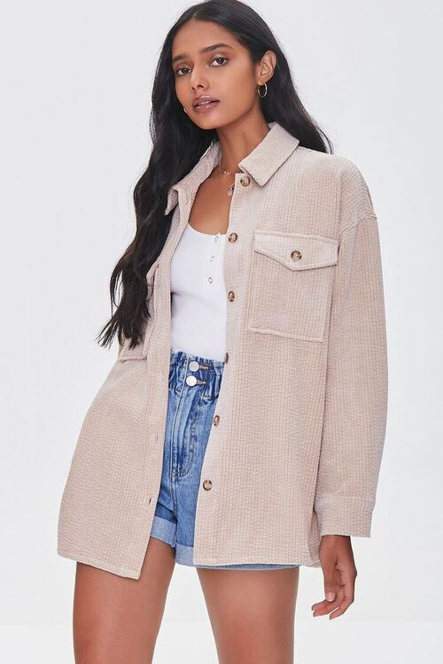 Textured High-Low Shacket | Forever 21 (US)