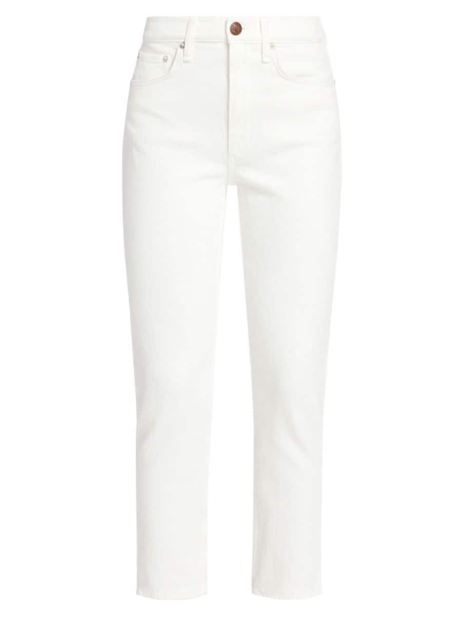 Wren High-Rise Stretch Slim-Straight Jeans | Saks Fifth Avenue