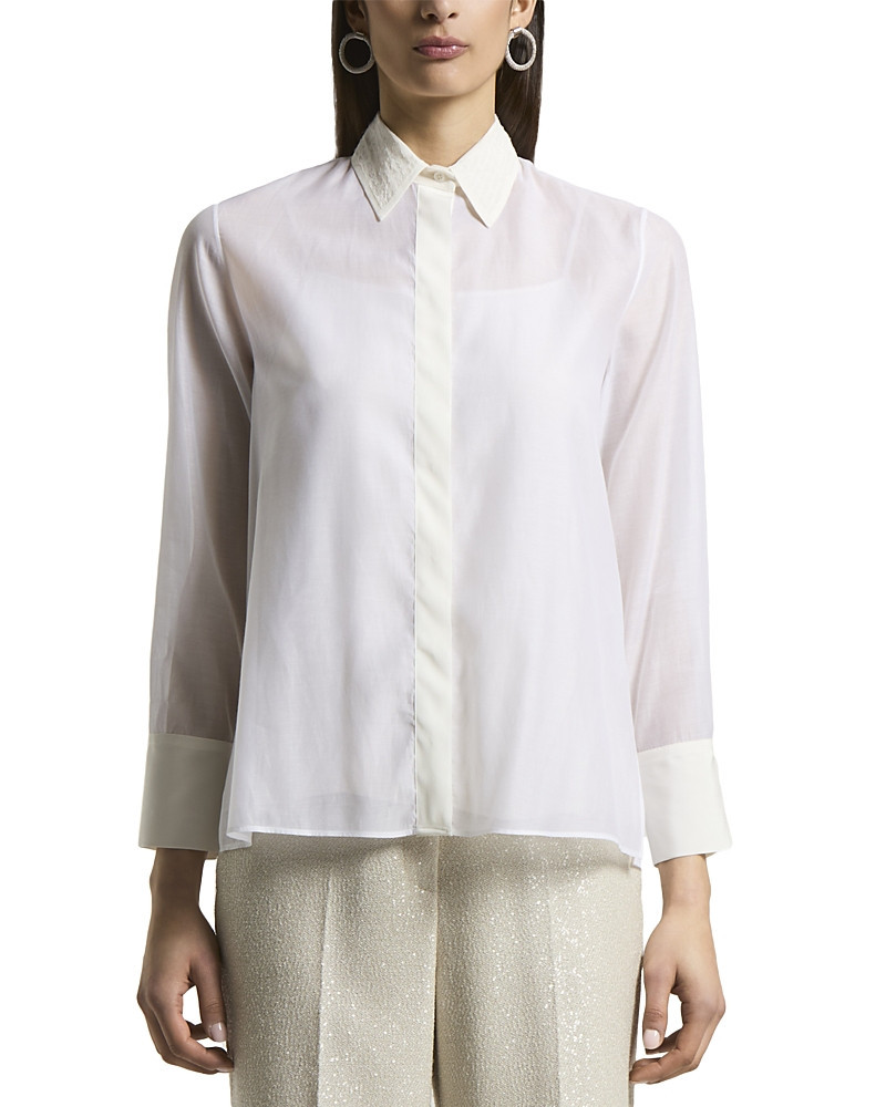 Peserico Cotton and Silk Blouse | Bloomingdale's (US)