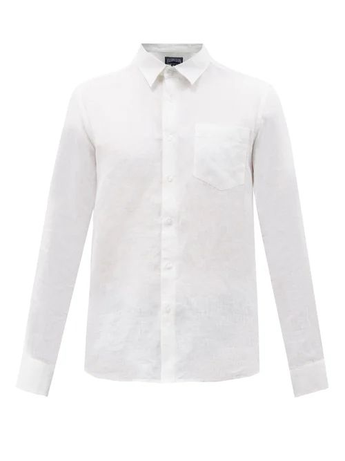 Vilebrequin - Button-down Linen Shirt - Mens - White | Matches (US)