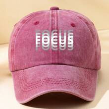 pc Unisex Outdoor Leisure Fashionable Retro Baseball Cap With Letter Print Suitable For Daily Wear | SHEIN