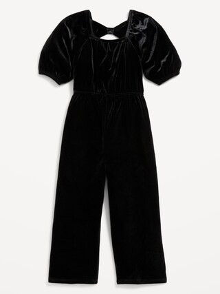 Velvet Back-Bow Jumpsuit for Toddler Girls | Old Navy (US)