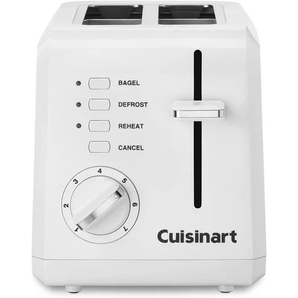 Cuisinart CPT-122FR CPT-122 2-Slice Compact Plastic Toaster White - Certified Refurbished - Walma... | Walmart (US)