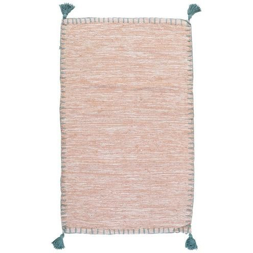 27x45 Tassel Corner Woven Accent Rug - Blush-Blush-4378127189765   | Burkes Outlet | bealls
