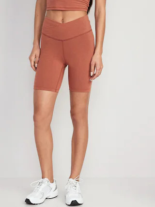 Extra High-Waisted PowerChill Biker Shorts for Women -- 8-inch inseam | Old Navy (US)
