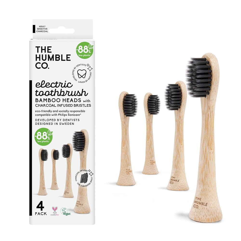 The Humble Co. Plant Based Electric Toothbrush Heads 4pk - Replacement Heads Compatible with Phil... | Amazon (US)
