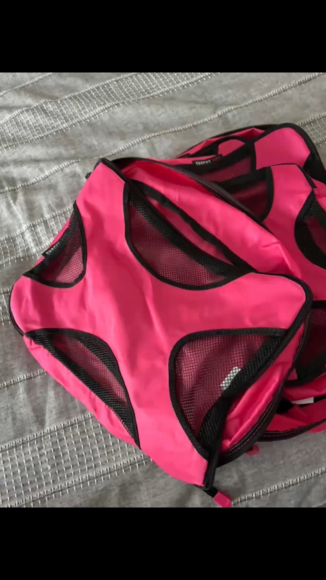 Not sure what I did without packing cubes in my life. They can help you stay so organized when packing for a trip.  I like to unpack them right into the hotel or Air B & B dresser if it’s a longer stay. Do you categorize yours? I also keep one for dirty clothes, too.