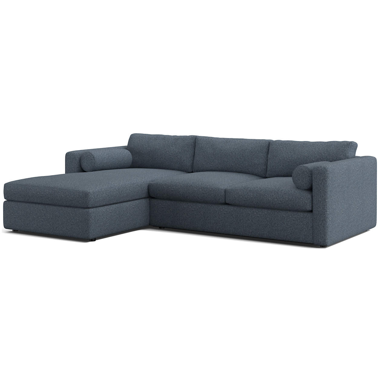 Aris Deep 2-Piece Left-Arm Chaise Sectional Sofa + Reviews | Crate & Barrel | Crate & Barrel