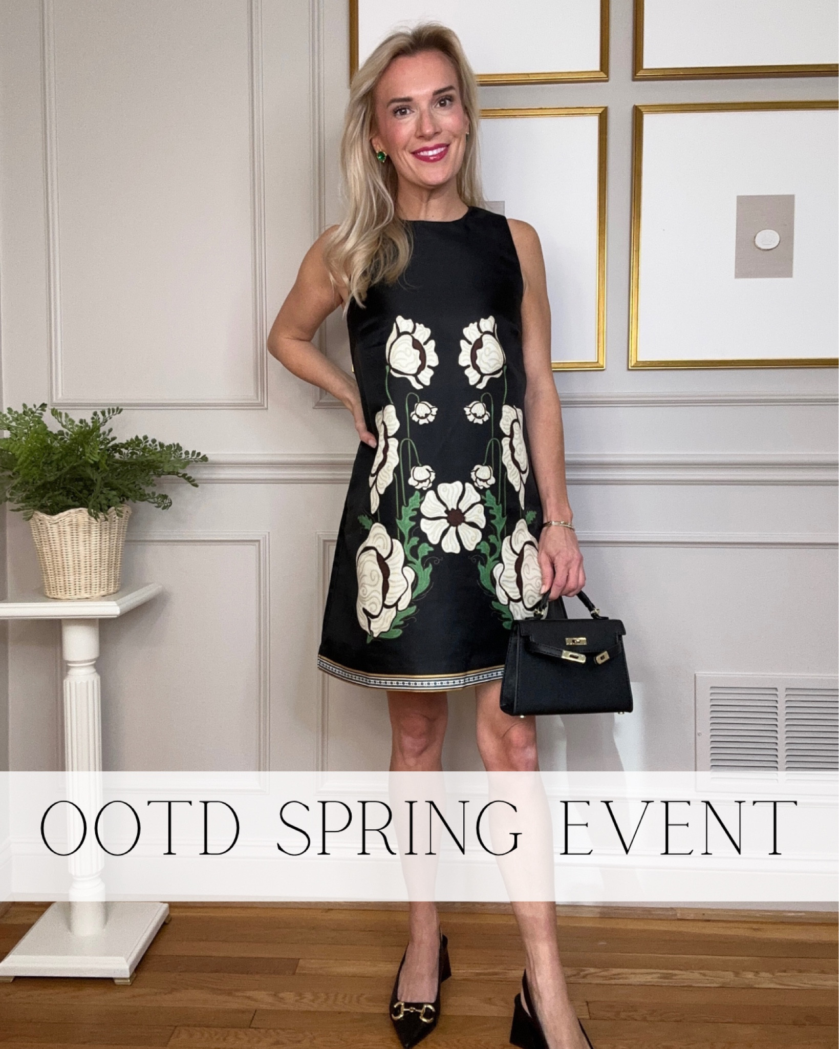 One of my favorites so far this spring! This shift dress is easy to pair with heels or you can dress it down with slide sandals! It’s super comfortable, perfectly cut and runs true to size! I highly recommend. Would also look cute under a blazer or cardigan! You could also wear an oxford shirt underneath and make it more of a jumper look! I’m in love! 