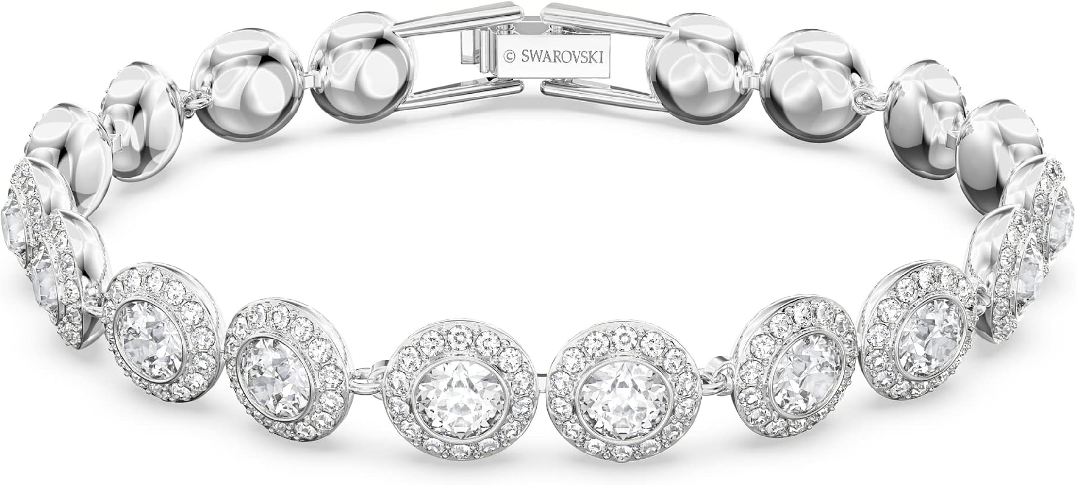 Swarovski Una Angelic Bracelet with White Crystals on a Rhodium Plated Setting | Amazon (US)