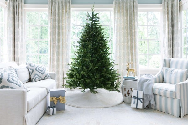 9' Scarlet Fir Artificial Christmas Tree with 1000 Warm White Led Ligh | King of Christmas