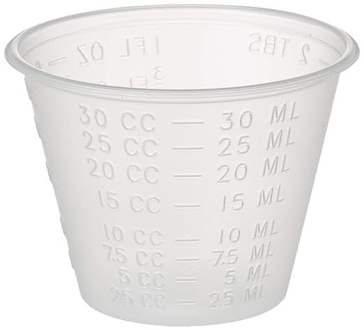 Dynarex 4258 Medicine Cup (Polyethylene), 100 Count, 1 Sleeve, Clear | Amazon (US)